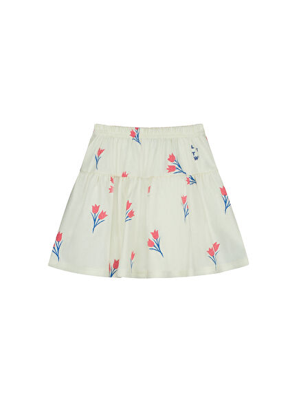 Paris White Girls Organic Cotton Skirt